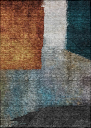 Piper Looms Chantille Squares ACN1100 Copper Machine Washable Area Rug main image
