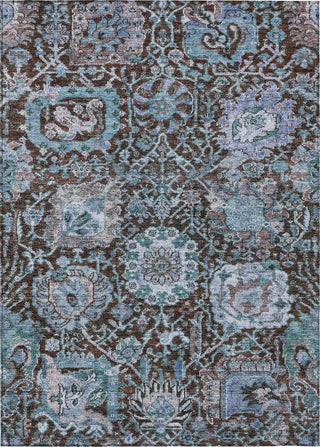 Piper Looms Chantille Damask ACN1101 Chocolate Machine Washable Area Rug main image