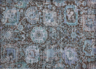 Piper Looms Chantille Damask ACN1101 Chocolate Machine Washable Area Rug Scatter Main Image