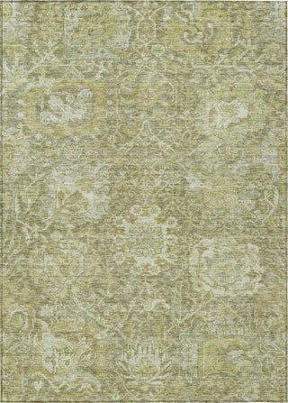Piper Looms Chantille Damask ACN1101 Sage Machine Washable Area Rug main image