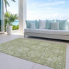 Piper Looms Chantille Damask ACN1101 Sage Machine Washable Area Rug Outdoor Lifestyle Image Feature