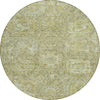 Piper Looms Chantille Damask ACN1101 Sage Machine Washable Area Rug Round Main Image