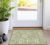 Piper Looms Chantille Damask ACN1101 Sage Machine Washable Area Rug Scatter Lifestyle Image Feature