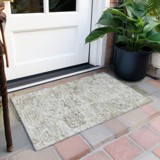 Piper Looms Chantille Damask ACN1102 Ivory Machine Washable Area Rug Scatter Outdoor Lifestyle Image Feature
