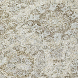 Piper Looms Chantille Damask ACN1102 Ivory Machine Washable Area Rug Swatch Image