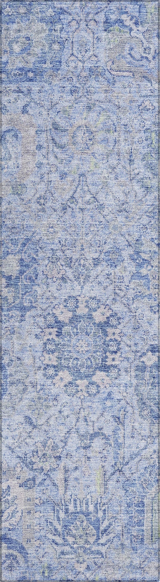 Piper Looms Chantille Damask ACN1102 Sky Machine Washable Area Rug Runner Main Image