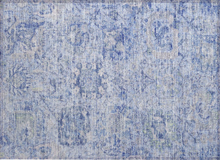 Piper Looms Chantille Damask ACN1102 Sky Machine Washable Area Rug Scatter Main Image