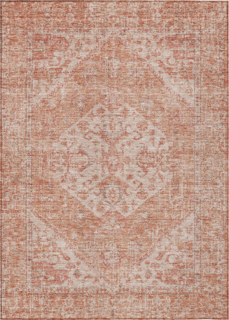 Piper Looms Chantille Global ACN1104 Coral Machine Washable Area Rug main image