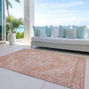 Piper Looms Chantille Global ACN1104 Coral Machine Washable Area Rug Outdoor Lifestyle Image Feature