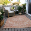 Piper Looms Chantille Global ACN1104 Coral Machine Washable Area Rug Outdoor Lifestyle Image Feature