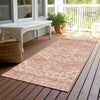 Piper Looms Chantille Global ACN1104 Coral Machine Washable Area Rug Runner Outdoor Lifestyle Image Feature