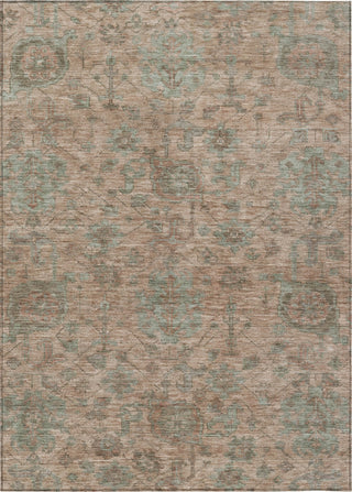 Piper Looms Chantille Damask ACN1105 Coral Machine Washable Area Rug main image