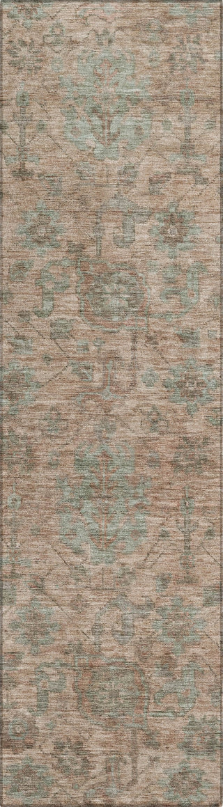 Piper Looms Chantille Damask ACN1105 Coral Machine Washable Area Rug Runner Main Image