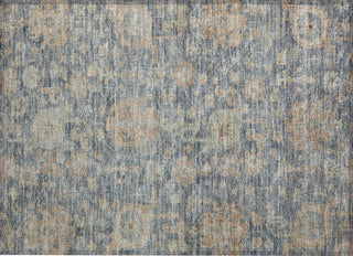 Piper Looms Chantille Damask ACN1105 Denim Machine Washable Area Rug Scatter Main Image