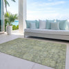 Piper Looms Chantille Damask ACN1105 Sage Machine Washable Area Rug Outdoor Lifestyle Image Feature