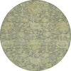 Piper Looms Chantille Damask ACN1105 Sage Machine Washable Area Rug Round Main Image