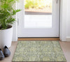 Piper Looms Chantille Damask ACN1105 Sage Machine Washable Area Rug Scatter Lifestyle Image Feature