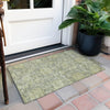 Piper Looms Chantille Damask ACN1105 Sage Machine Washable Area Rug Scatter Outdoor Lifestyle Image Feature