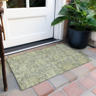 Piper Looms Chantille Damask ACN1105 Sage Machine Washable Area Rug Scatter Outdoor Lifestyle Image Feature