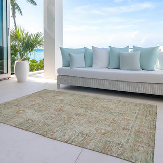 Piper Looms Chantille Global ACN1106 Beige Machine Washable Area Rug Outdoor Lifestyle Image Feature