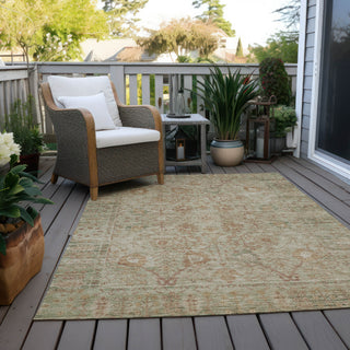 Piper Looms Chantille Global ACN1106 Beige Machine Washable Area Rug Outdoor Lifestyle Image Feature