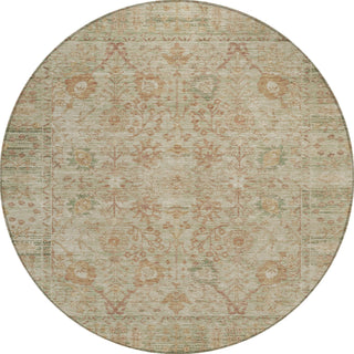 Piper Looms Chantille Global ACN1106 Beige Machine Washable Area Rug Round Main Image