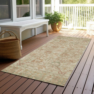 Piper Looms Chantille Global ACN1106 Beige Machine Washable Area Rug Runner Outdoor Lifestyle Image Feature