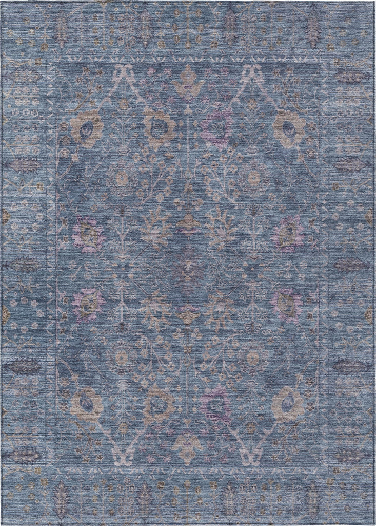 Piper Looms Chantille Global ACN1106 Blue Machine Washable Area Rug main image