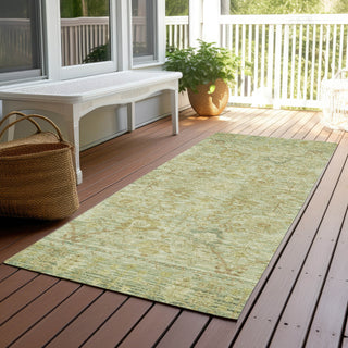 Piper Looms Chantille Global ACN1106 Sage Machine Washable Area Rug Runner Outdoor Lifestyle Image Feature