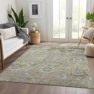 Piper Looms Chantille Global ACN1107 Beige Machine Washable Area Rug Lifestyle Image Feature