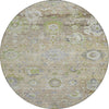Piper Looms Chantille Global ACN1107 Beige Machine Washable Area Rug Round Main Image