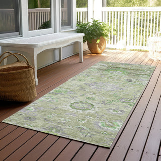 Piper Looms Chantille Global ACN1107 Mint Machine Washable Area Rug Runner Outdoor Lifestyle Image Feature