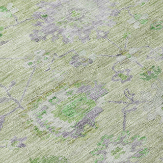 Piper Looms Chantille Global ACN1107 Mint Machine Washable Area Rug Swatch Image