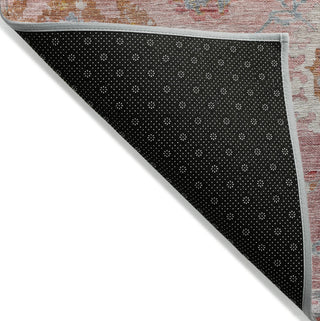 Piper Looms Chantille Global ACN1107 Pink Machine Washable Area Rug Backing Image