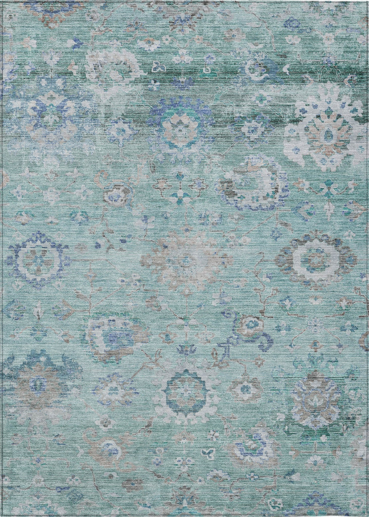 Piper Looms Chantille Global ACN1107 Seafoam Machine Washable Area Rug main image