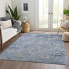 Piper Looms Chantille Global ACN1107 Sky Machine Washable Area Rug Lifestyle Image Feature