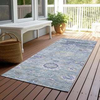 Piper Looms Chantille Global ACN1107 Sky Machine Washable Area Rug Runner Outdoor Lifestyle Image Feature