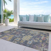 Piper Looms Chantille Global ACN1108 Blue Machine Washable Area Rug Outdoor Lifestyle Image Feature