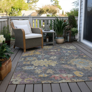 Piper Looms Chantille Global ACN1108 Blue Machine Washable Area Rug Outdoor Lifestyle Image Feature