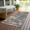 Piper Looms Chantille Global ACN1108 Blue Machine Washable Area Rug Runner Outdoor Lifestyle Image Feature