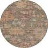 Piper Looms Chantille Global ACN1108 Brown Machine Washable Area Rug Round Main Image