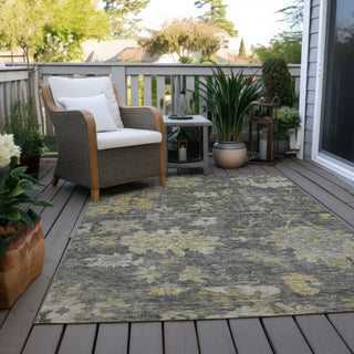 Piper Looms Chantille Global ACN1108 Gray Machine Washable Area Rug Outdoor Lifestyle Image Feature