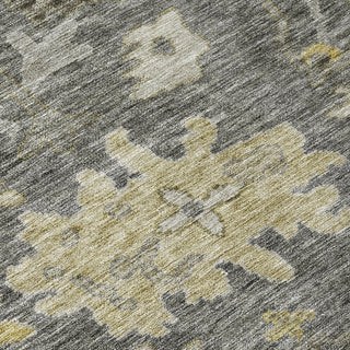 Piper Looms Chantille Global ACN1108 Gray Machine Washable Area Rug Swatch Image