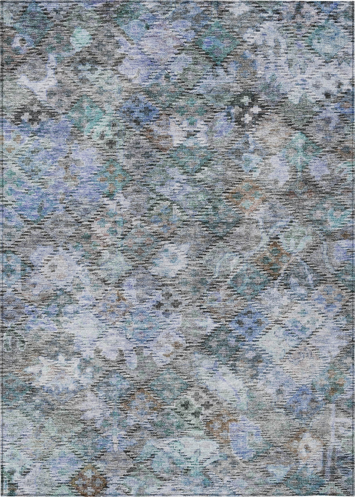 Piper Looms Chantille Global ACN1109 Blue Machine Washable Area Rug main image