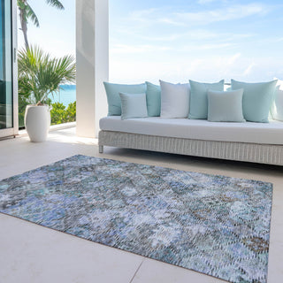 Piper Looms Chantille Global ACN1109 Blue Machine Washable Area Rug Outdoor Lifestyle Image Feature