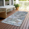 Piper Looms Chantille Global ACN1109 Blue Machine Washable Area Rug Runner Outdoor Lifestyle Image Feature