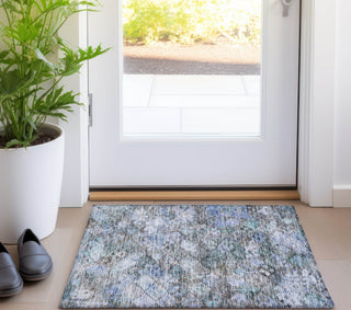 Piper Looms Chantille Global ACN1109 Blue Machine Washable Area Rug Scatter Lifestyle Image Feature