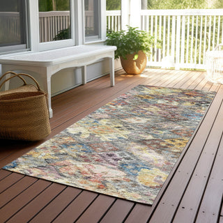 Piper Looms Chantille Global ACN1109 Gold Machine Washable Area Rug Runner Outdoor Lifestyle Image Feature