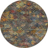 Piper Looms Chantille Global ACN1109 Gray Machine Washable Area Rug Round Main Image