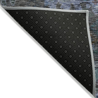 Piper Looms Chantille Global ACN1109 Teal Machine Washable Area Rug Backing Image